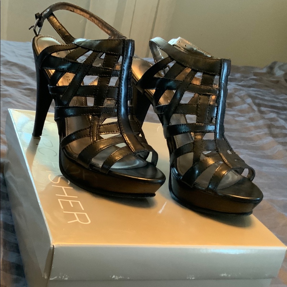 Marc Fisher caged platform heels. Size 7.5